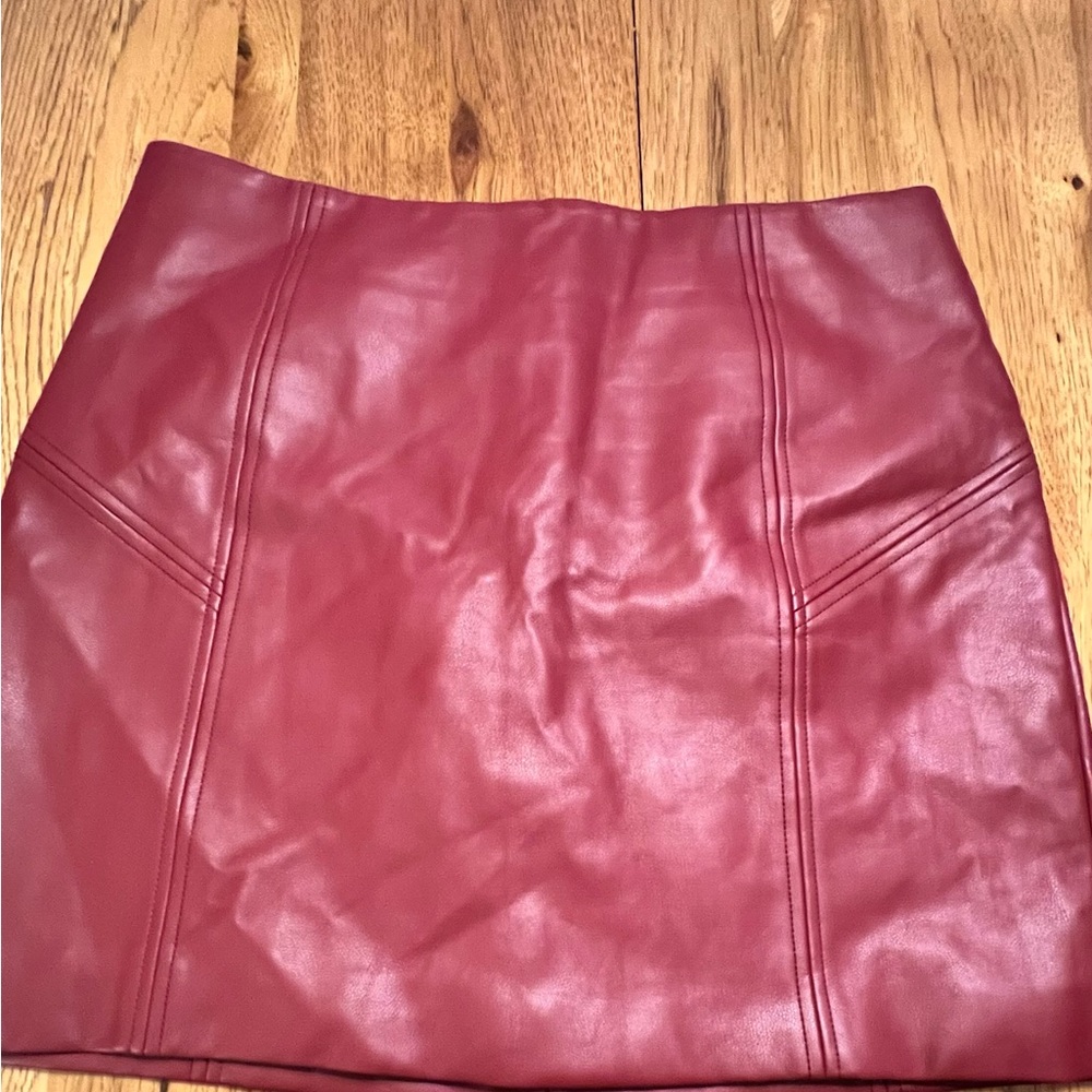 Bagatelle Red Mini Pencil Skirt for Night Out